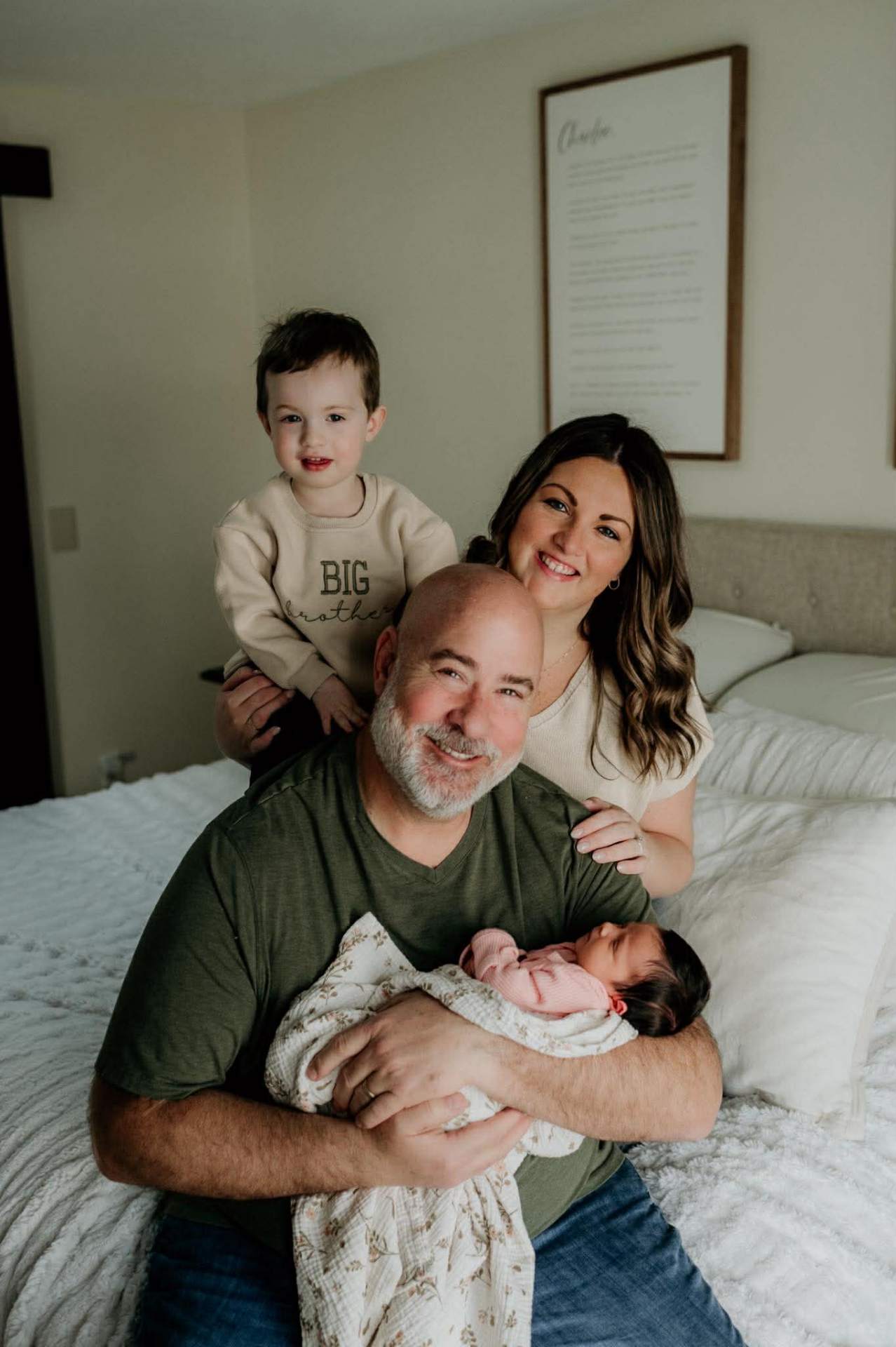 Steve McFall, owner of Tactical Pressure Washing Ohio, with his family